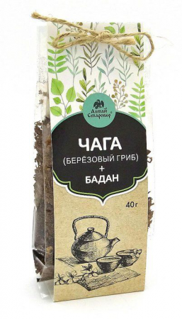 Фита Чага+Бадан чайный напиток Алтай-Старовер 40г