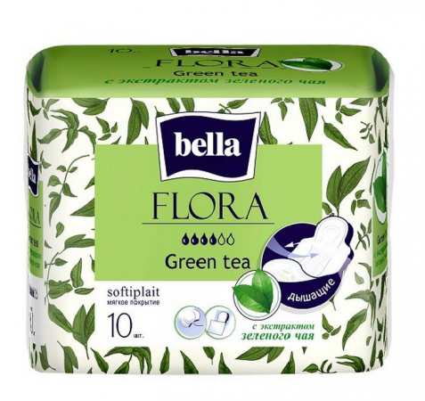 Прокладки Bella Flora Green Tea 10шт