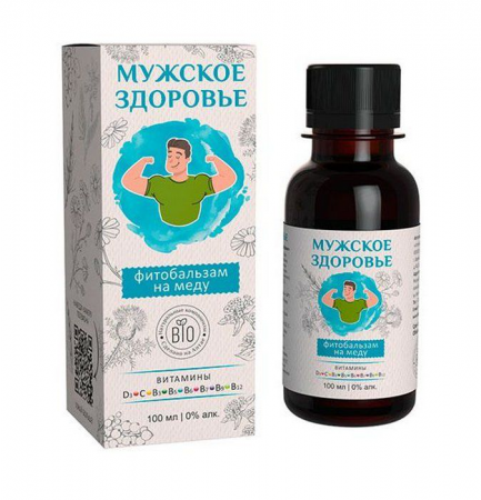 Фитобальзам на меду Мужское здоровье (для мужчин) Алтайский нектар 100мл