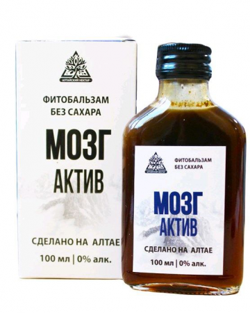 Фитобальзам Мозг Актив (без сахара) Алтайский нектар 100мл