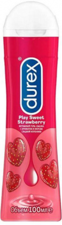 Гель-смазка Дюрекс Play sweet strawberry с ароматом сладкой клубники 100мл