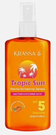 Krassa масло-активатор загара Tropic San SPF 5 150мл