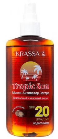 Krassa масло-активатор загара Tropic Sun SPF-20 150мл