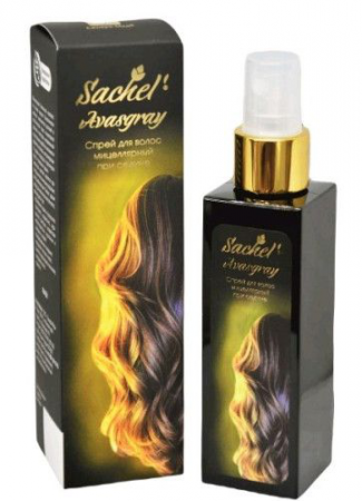 Купить Сашель Avasgray мицеллярный спрей для волос при седине Сашера-Мед 100мл недорого в Москве