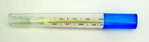 Термометр ртутный медицинский ударопрочный с защитным полимерным покрытием в футляре №1