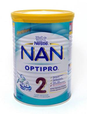 Смесь NAN 2 Optipro сухое молоко 400г
