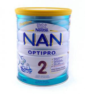 Смесь NAN 2 Optipro сухое молоко 800г