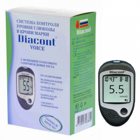 Глюкометр Diacont Voice