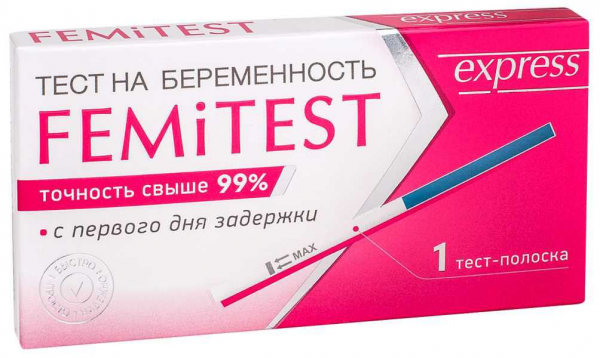 Тест Femitest Express для определения беременности 1шт